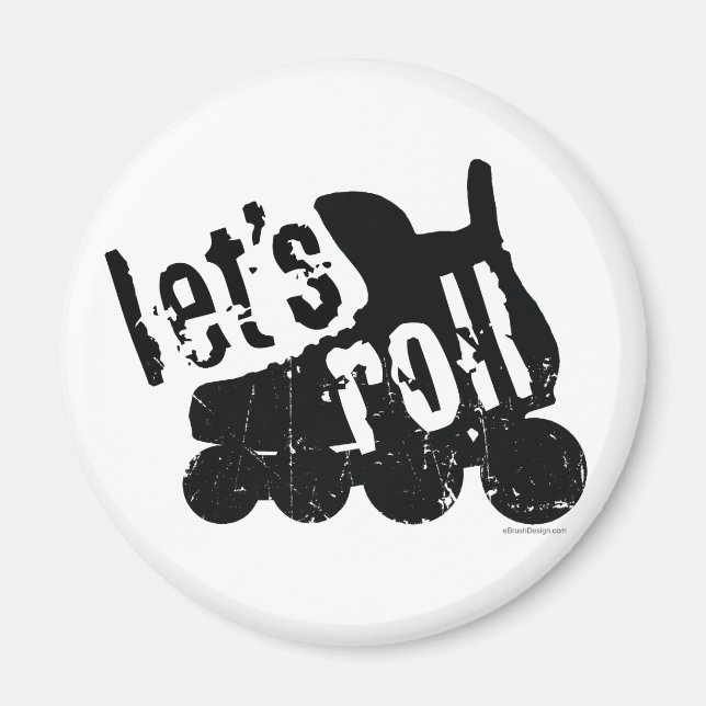 Låt oss Roll (Roller Hockey) Magnet (Framsidan)