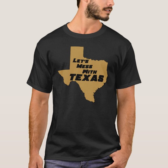 Låt oss röra med den Texas bruntet T Shirt (Framsida)
