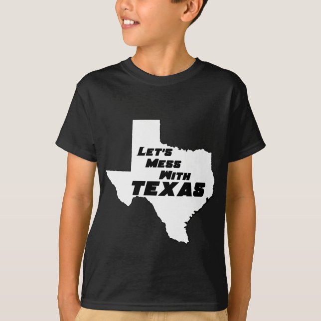 Låt oss röra med Texas vit T-shirt (Framsida)