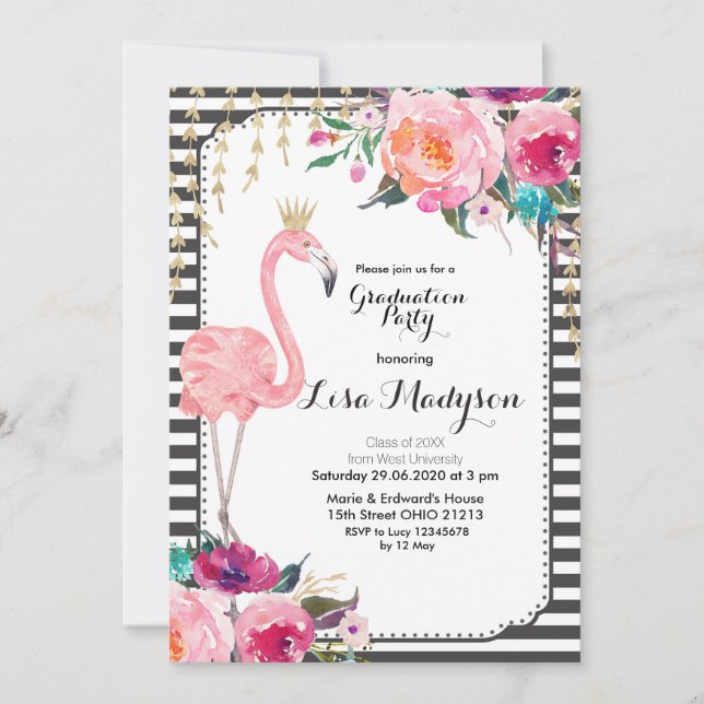 Låt oss Rosa för inbjudan till lamingle-Studentfes (Framsida)