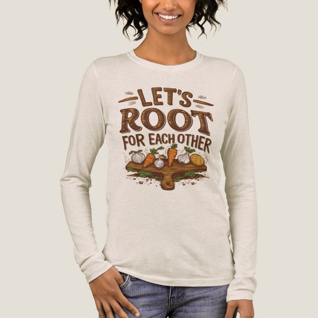 Låt oss rotera varandra t shirt (Framsida)