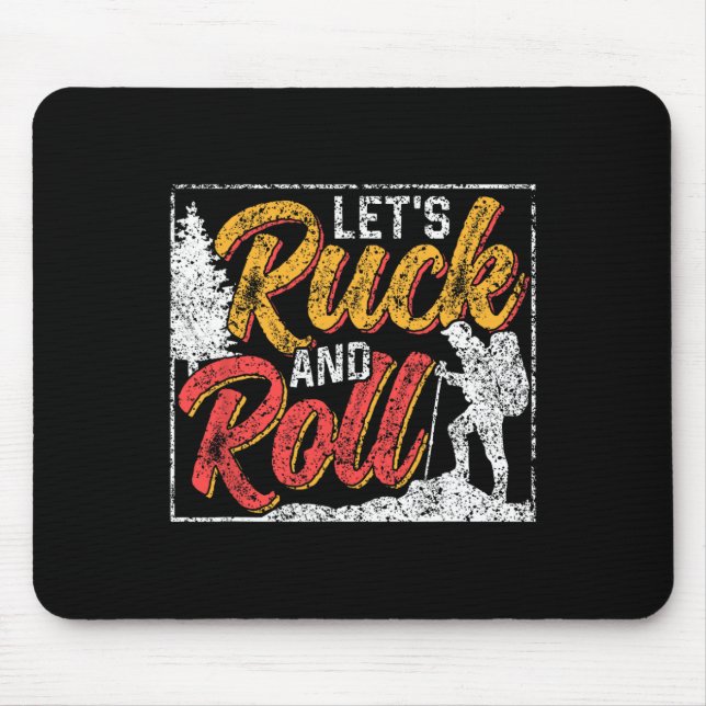 Låt oss Ruck And Roll Workout Ryggsäck Rucksack Ru Musmatta (Framsidan)