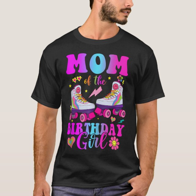 Låt oss Rulla Mamma i födelsedagsryttarens skal T Shirt (Framsida)