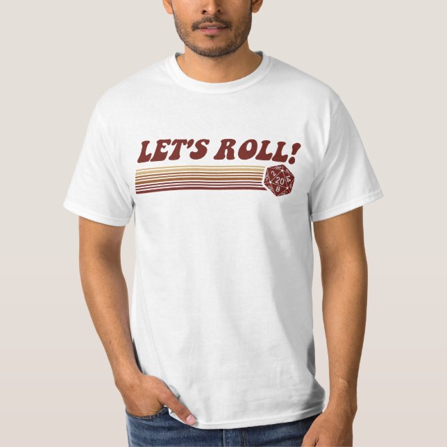 Låt oss rulla modig tärning för roleplayingen t-shirt (Framsida)