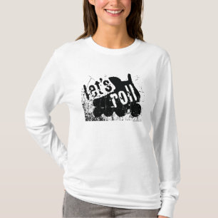Låt oss rulla (rullhockey) t-shirt