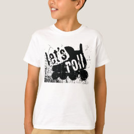 Låt oss rulla (rullhockey) t-shirt