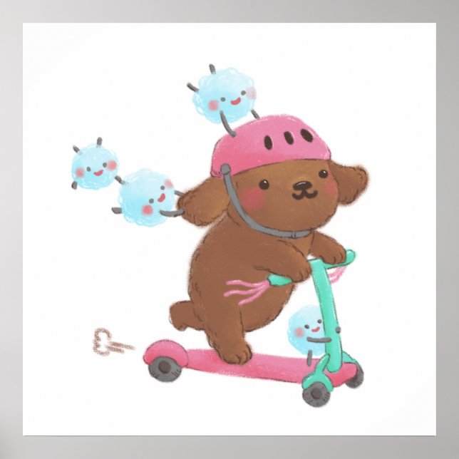 Låt oss rullningsillustration poster (Framsidan)