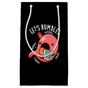 Låt oss Rumble Funny Stomach Pun Mörk BG