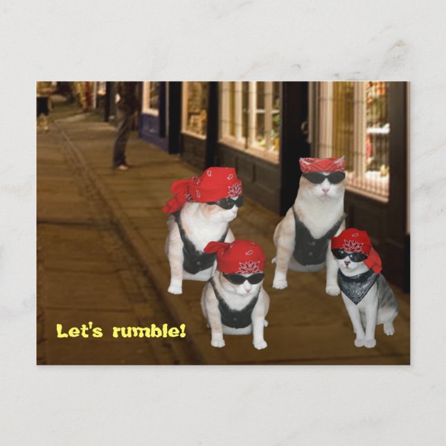 Låt oss Rumble Vykort (Framsida)