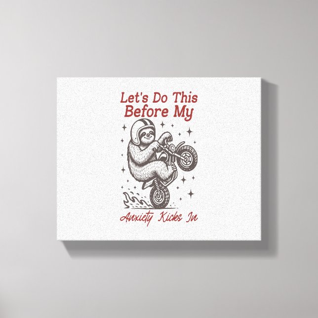 Låt oss så sakteliga innan min oro hänger sig canvastryck (Framsida)