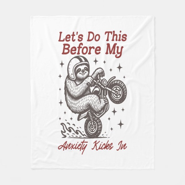 Låt oss så sakteliga innan min oro hänger sig fleecefilt (Framsidan)