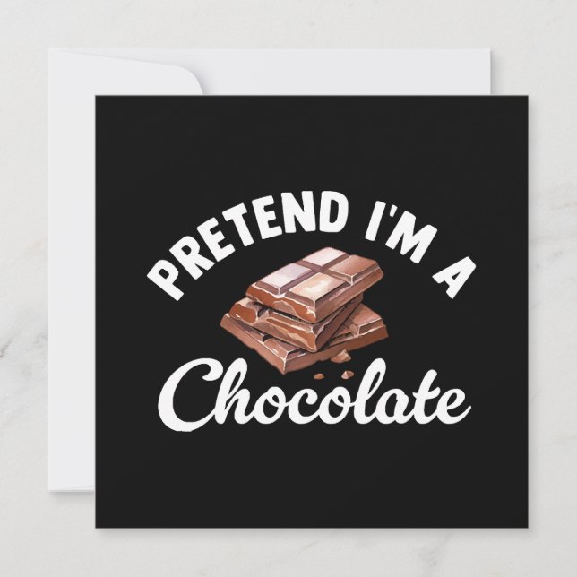 Låt oss säga att jag är en chokladbit inbjudningar (Framsida)