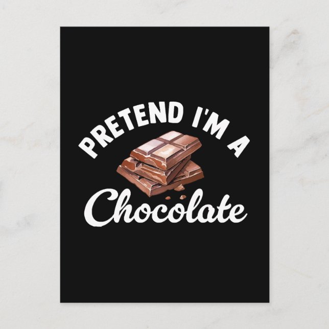 Låt oss säga att jag är en chokladbit vykort (Framsida)