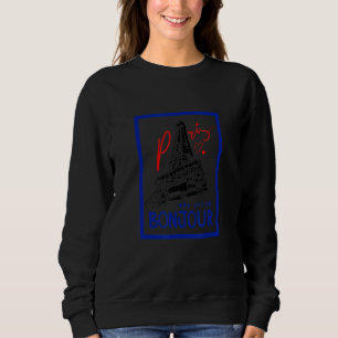Låt oss säga Bonjour med Wow Paris söt Eiffeltorn T Shirt