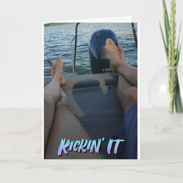 **LÅT OSS SAIL AWAWAY*** OCH VÅRT ÅRSDAGAR KORT (Framsida)