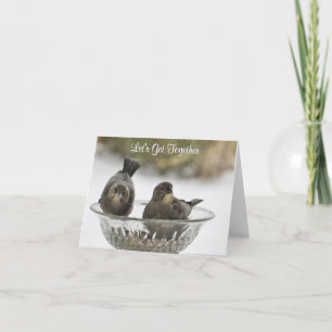 Låt oss Samla ihop - tomt gratulationskort Kort