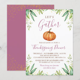 Låt oss Samla in Thanksgivingens måndagspumpning f Inbjudningar