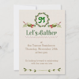 Låt oss Samla Thanksgiving Inbjudan
