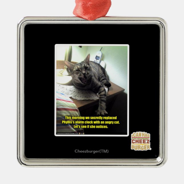 Låt oss se, om hon märker julgransprydnad metall (Framsidan)