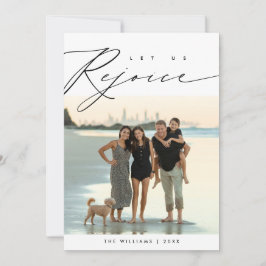 Låt oss se Rejoice, julfamiljens fotoskiva Julkort