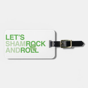 Låt oss Shamrock och Roll Bagagebricka