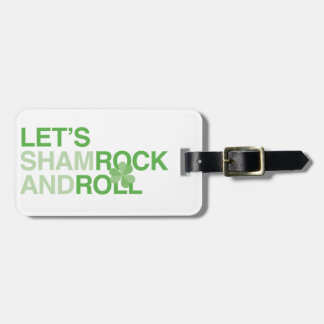 Låt oss Shamrock och Roll Bagagebricka
