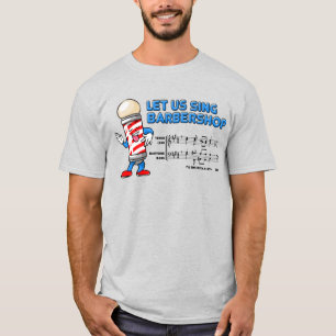 Låt oss sjunga frisersalong t shirt