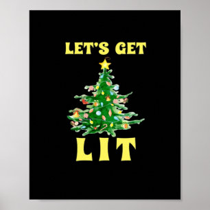 Låt oss Skaffa en snygg juldrickande klassiskt Poster