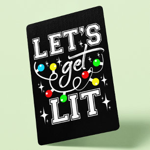 Låt oss Skaffa jultomten Party Funny - Julafton Li Casinokort