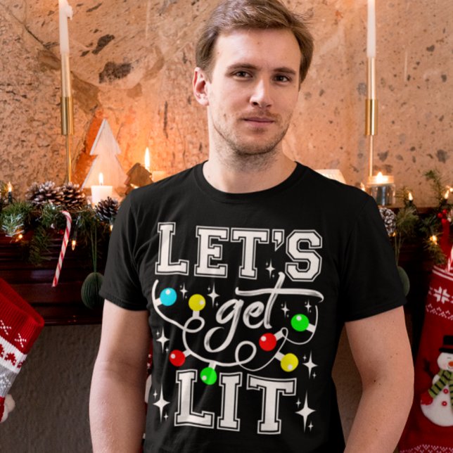 Låt oss Skaffa jultomten Party Funny - Julafton Li T Shirt (Skapare uppladdad)