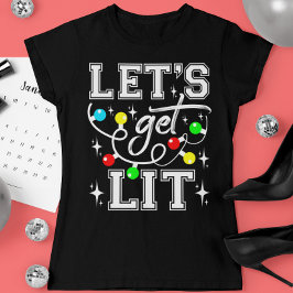 Låt oss Skaffa jultomten Party Funny - Julafton Li T Shirt