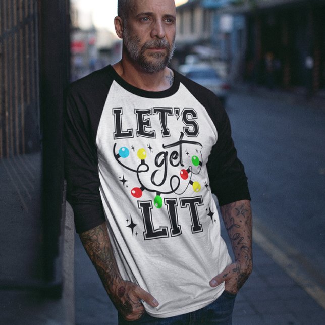 Låt oss Skaffa jultomten Party Funny - Julafton Li T Shirt (Skapare uppladdad)