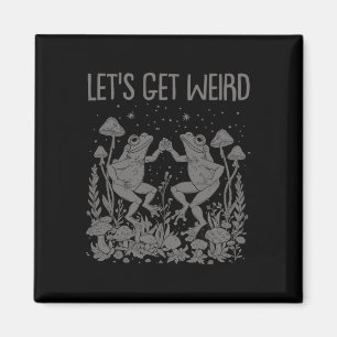 Låt oss Skaffa Konstig Dancing Frogs Mushroom Funn Magnet