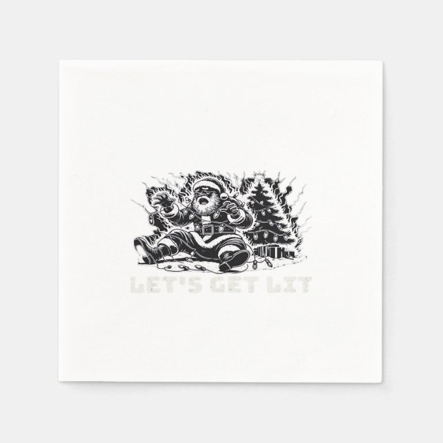 Låt oss Skaffa Lit Funny julvibe Classic Pappersservett (Framsidan)