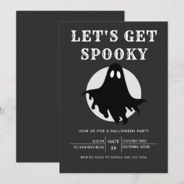 Låt oss Skaffa Spooky Modern Chic Halloween fest I Inbjudningar