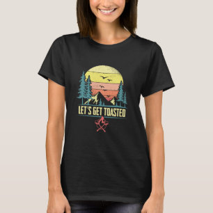 Låt oss Skaffa Tosted Campfire Marshmallow Funny C T Shirt