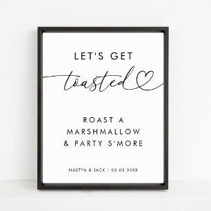 Låt oss Skaffa Tosted S more Marshmallow Bröllop S Poster