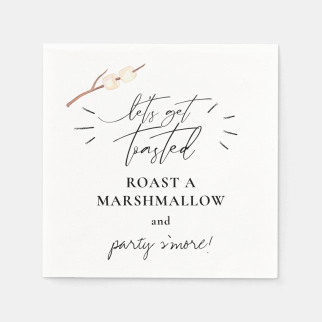 Låt oss Skaffa Tosted S more Marshmallow Pappersservett (Framsidan)