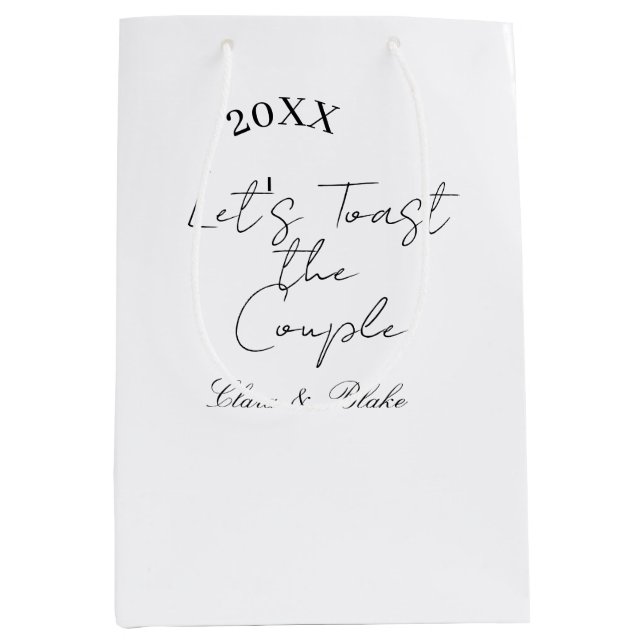 Låt oss skåla för det engagerade bröllopspartiet (Framsidan)