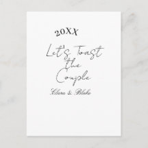 Låt oss skåla för parets förlovningsfest ja