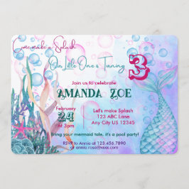 Låt oss skapa en Mermaid-inbjudan för Splash-fest Inbjudningar
