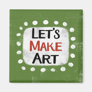 Låt oss Skapa konsthämtning Magnet