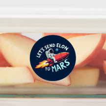 Låt oss Skicka Elon till Mars Stickers