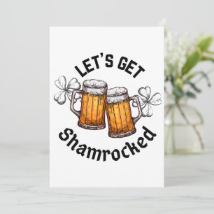 Låt oss Skuggad St. Patrick's Day Inbjudningar