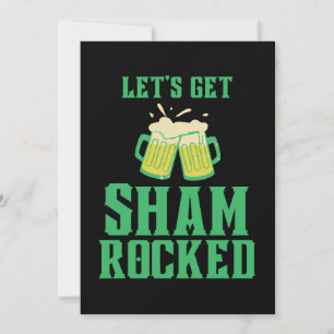Låt oss Skuggad St. Patrick's Day Inbjudningar