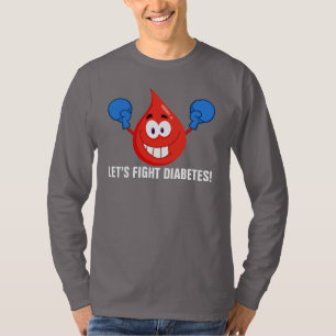 Låt oss slåss sockersjuka t-shirt