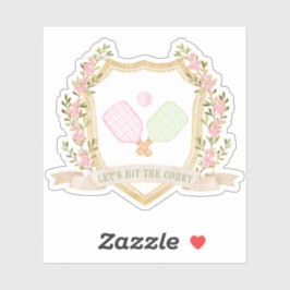 Låt oss Slått domstolen | Pickleball Klistermärken