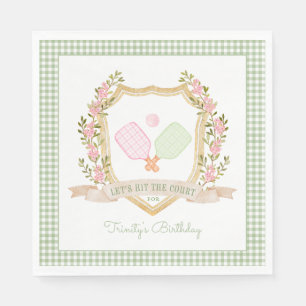 Låt oss Slått domstolen   Preppy Pickle Boll Birth Pappersservett