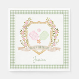 Låt oss Slått domstolen | Preppy Pickle Boll Birth Pappersservett