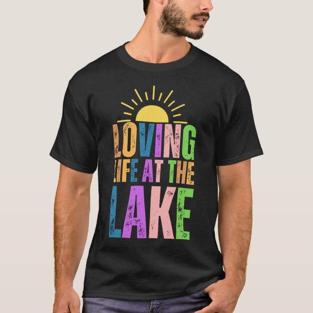 Låt oss smita härifrån och gå på fiske t shirt (Framsida)